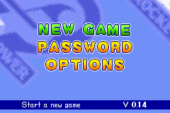 Rocket Power Beach Bandits title screen for GameBoy Advance